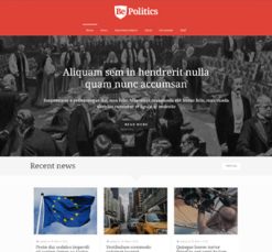 Mẫu giao diện website politics