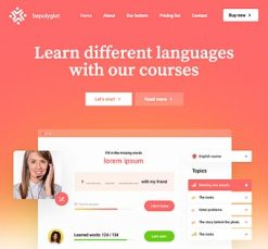 Mẫu giao diện website polyglot