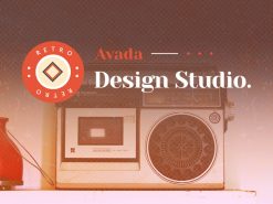 Mẫu giao diện website Avada Retro Design Agency