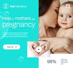 Mẫu giao diện website Thai kỳ (Pregnancy)
