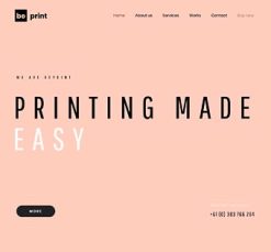 Mẫu giao diện website In (Print 2)