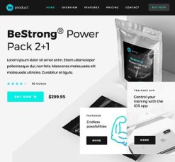 Mẫu giao diện website Sản phẩm (Product)