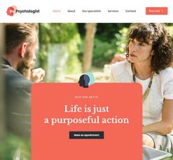 Mẫu giao diện website psychologist