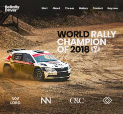 Mẫu giao diện website rally driver