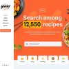 Mẫu giao diện website Công thức nấu ăn (Recipes 3)