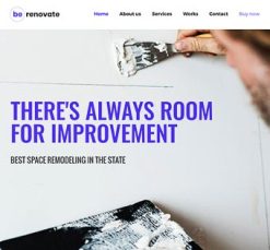 Mẫu giao diện website renovate 3