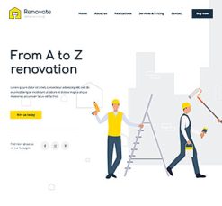 Mẫu giao diện website renovate 4