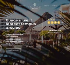 Mẫu giao diện website resort 2