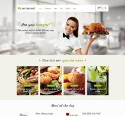 Mẫu giao diện website restaurant