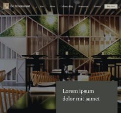 Mẫu giao diện website Nhà hàng (Restaurant 4)