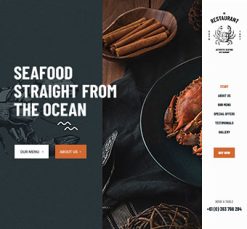 Mẫu giao diện website Nhà hàng (Restaurant 5)