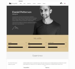 Mẫu giao diện website resume