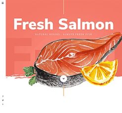 Mẫu giao diện website Cá hồi (Salmon)