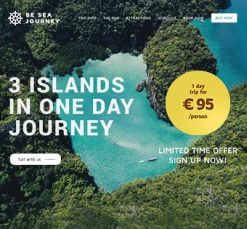 Mẫu giao diện website Du lịch (Sea Journey)