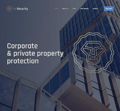 Mẫu giao diện website Bảo mật (Security 2)