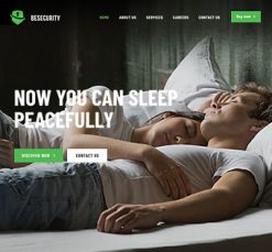 Mẫu giao diện website Bảo mật (Security 3)