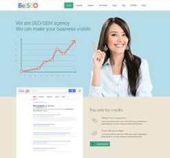 Mẫu giao diện website seo