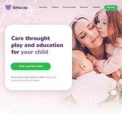 Mẫu giao diện website sitter 2