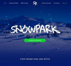 Mẫu giao diện website snowpark