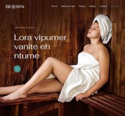 Mẫu giao diện website spa 3