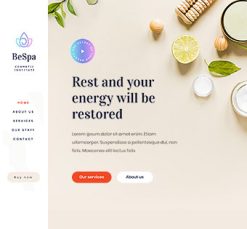 Mẫu giao diện website Spa (Spa 5)