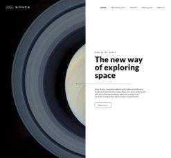 Mẫu giao diện website space