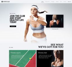 Mẫu giao diện website Câu lạc bộ thể thao (Sports Club)