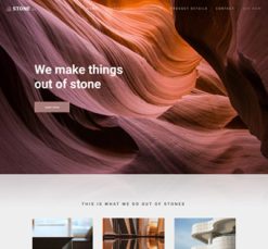 Mẫu giao diện website Đá quý (Stone)