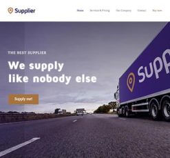 Mẫu giao diện website supplier