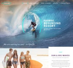 Mẫu giao diện website surfing