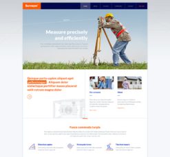 Mẫu giao diện website surveyor