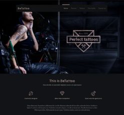 Mẫu giao diện website tattoo