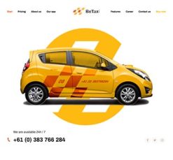 Mẫu giao diện website Taxi (Taxi 2)