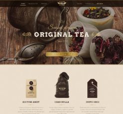 Mẫu giao diện website tea