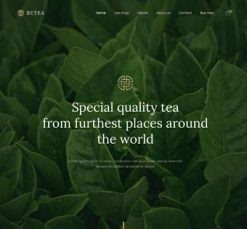 Mẫu giao diện website Trà (Tea 4)