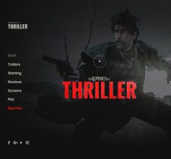 Mẫu giao diện website thriller