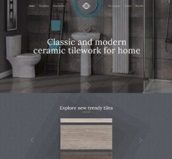 Mẫu giao diện website Gạch (Tiles)