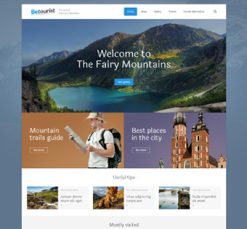 Mẫu giao diện website tourist