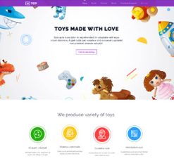 Mẫu giao diện website toy