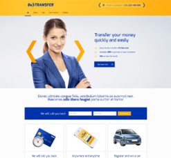 Mẫu giao diện website transfer