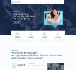 Mẫu giao diện website translator