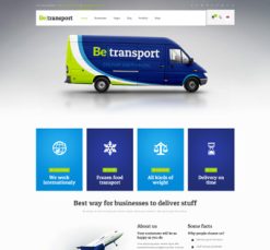 Mẫu giao diện website transport