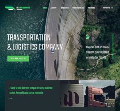 Mẫu giao diện website Vận chuyển (Transport 3)