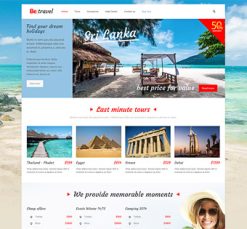 Mẫu giao diện website travel