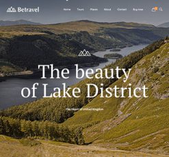 Mẫu giao diện website Du lịch (Travel 2)