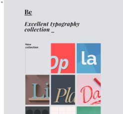 Mẫu giao diện website typo