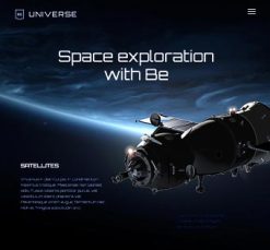 Mẫu giao diện website Vũ trụ (Universe)