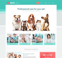 Mẫu giao diện website vet