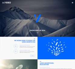 Mẫu giao diện website video