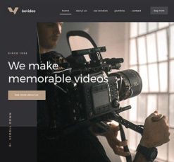 Mẫu giao diện website Video (Video 2)